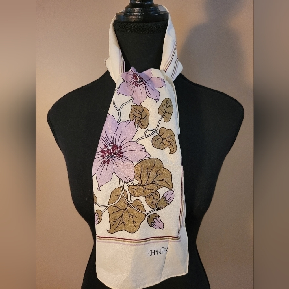 CHANTIER Vintage Scarf, Made in Japan